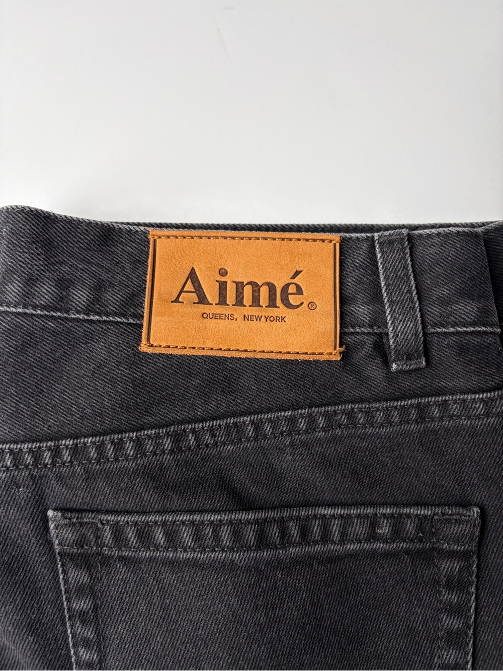 Aime Leon Dore Men's Washed Black Straight Fit Jeans - Picture 4 of 7